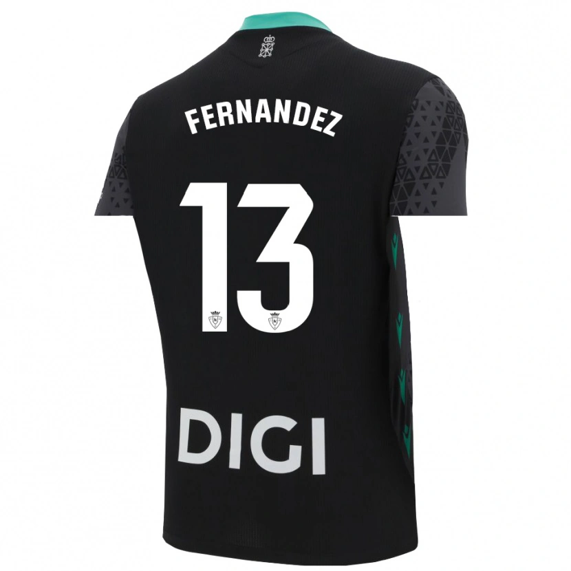 Danxen Women Aitor Fernández #13 Dark Gray Black Goalkeeper Jersey 2025/26 T-Shirt