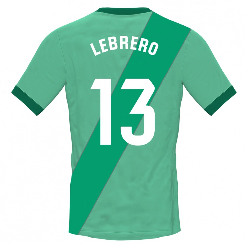 Danxen Women Lucia Lebrero Rodríguez #13 Green Black Goalkeeper Jersey 2025/26 T-Shirt