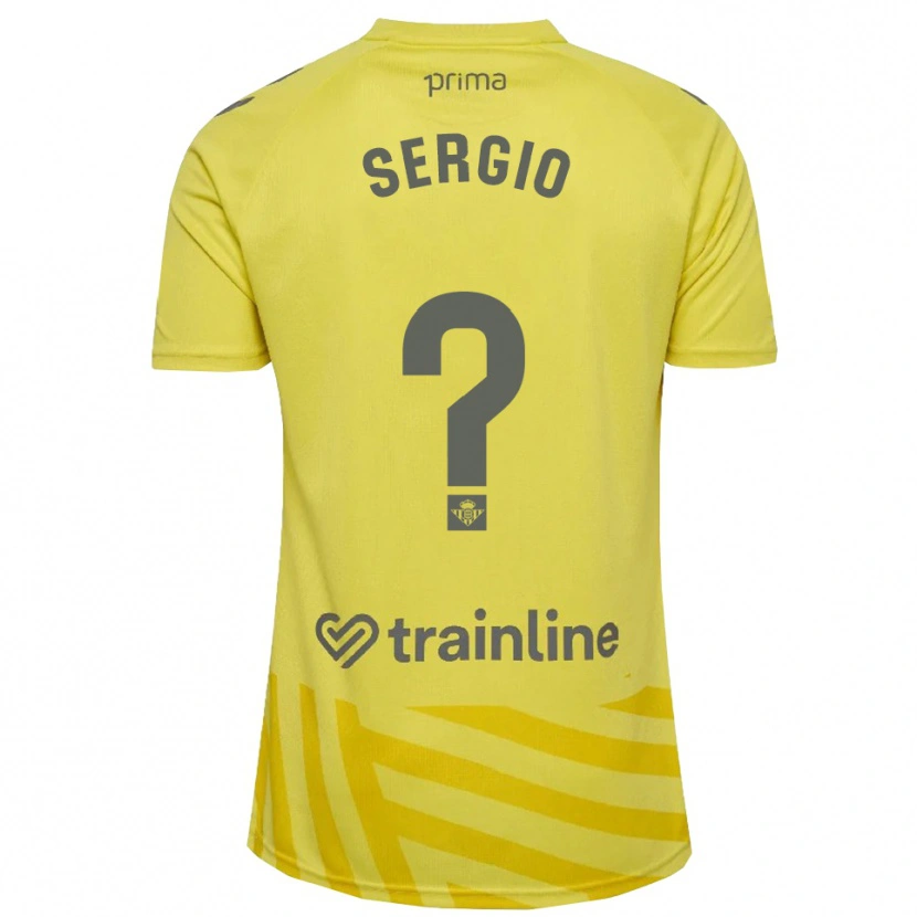 Danxen Women Sergio Vázquez #0 Yellow Gray Goalkeeper Jersey 2025/26 T-Shirt