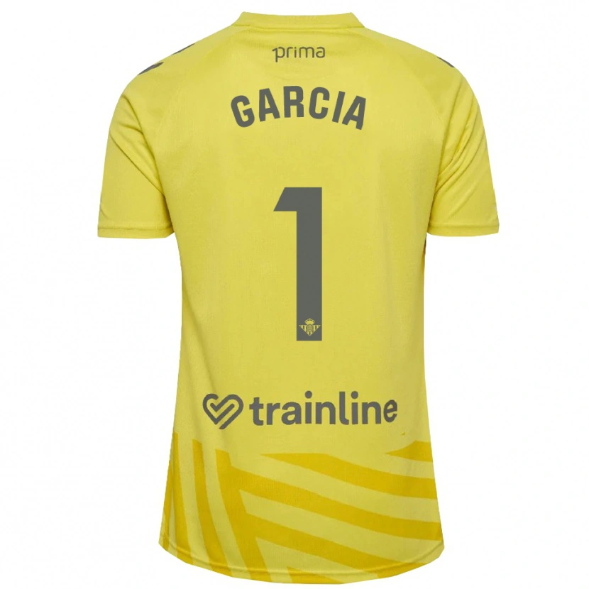 Danxen Women Germán García #1 Yellow Gray Goalkeeper Jersey 2025/26 T-Shirt