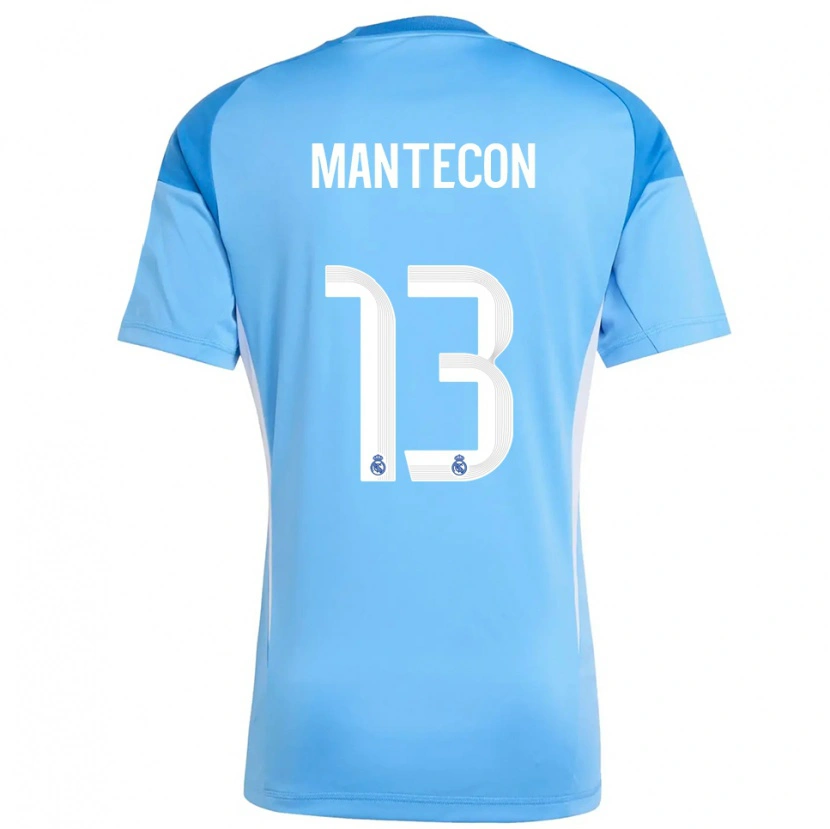 Danxen Women Hugo Mantecón #13 Sky Blue White Goalkeeper Jersey 2025/26 T-Shirt