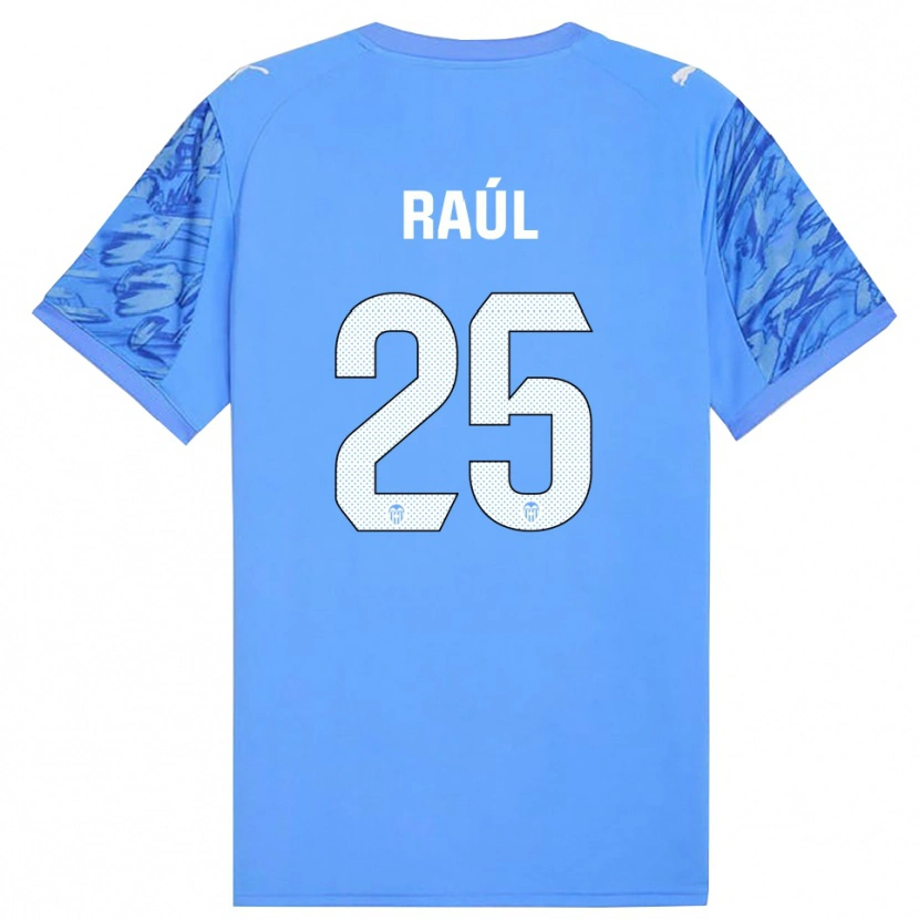 Danxen Women Raúl Jiménez #25 Blue White Goalkeeper Jersey 2025/26 T-Shirt