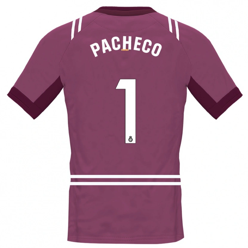 Danxen Women Álvaro Pacheco #1 Burgundy White Goalkeeper Jersey 2025/26 T-Shirt