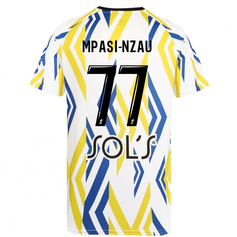 Danxen Women Lionel Mpasi-Nzau #77 White Red Blue Goalkeeper Jersey 2025/26 T-Shirt