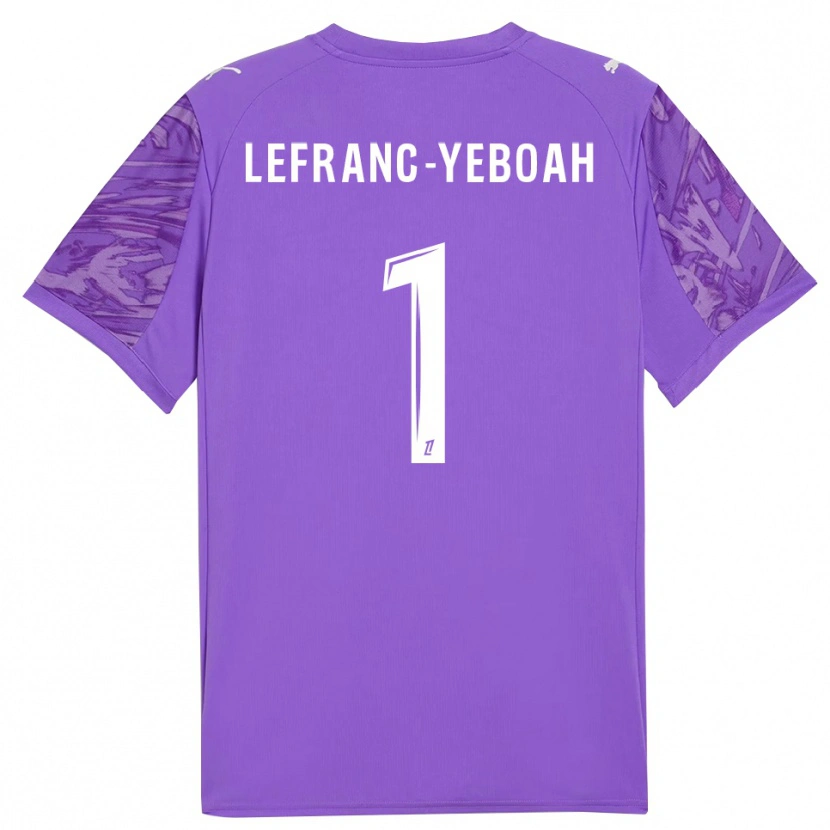 Danxen Women Daïvy Lefranc-Yeboah #1 Lilac White Goalkeeper Jersey 2025/26 T-Shirt