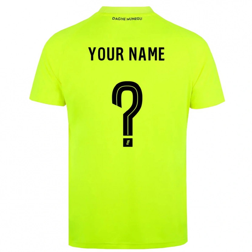 Danxen Women AS Monaco Fluorescent Green Black Goalkeeper Jersey 2025/26 T-Shirt