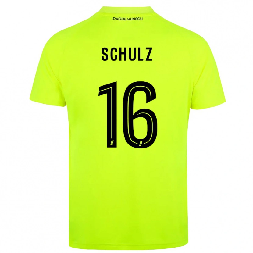 Danxen Women Ethan Schulz #16 Fluorescent Green Black Goalkeeper Jersey 2025/26 T-Shirt