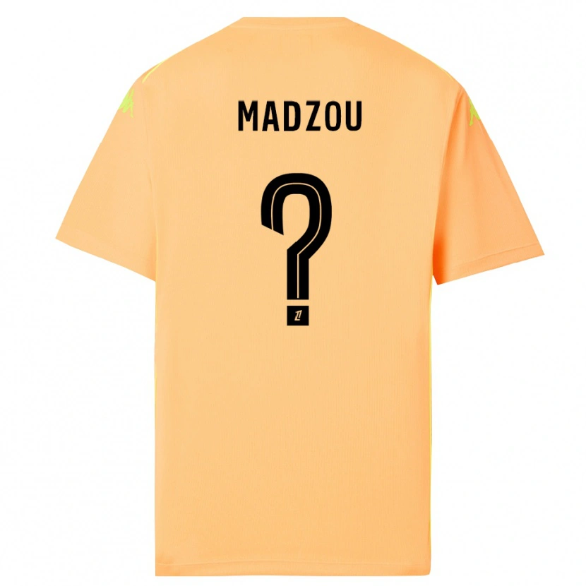 Danxen Women Djibril Madzou #0 Light Orange Black Goalkeeper Jersey 2025/26 T-Shirt