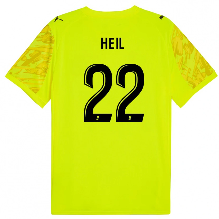 Danxen Women Manon Heil #22 Fluorescent Green Yellow Goalkeeper Jersey 2025/26 T-Shirt