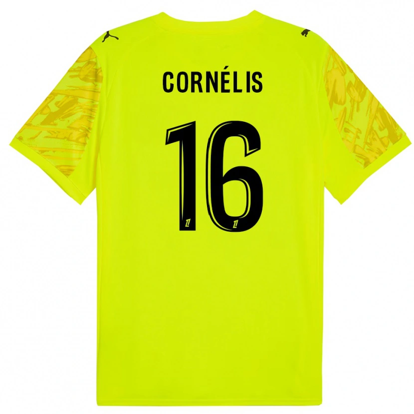 Danxen Women Aristide Cornélis #16 Fluorescent Green Yellow Goalkeeper Jersey 2025/26 T-Shirt