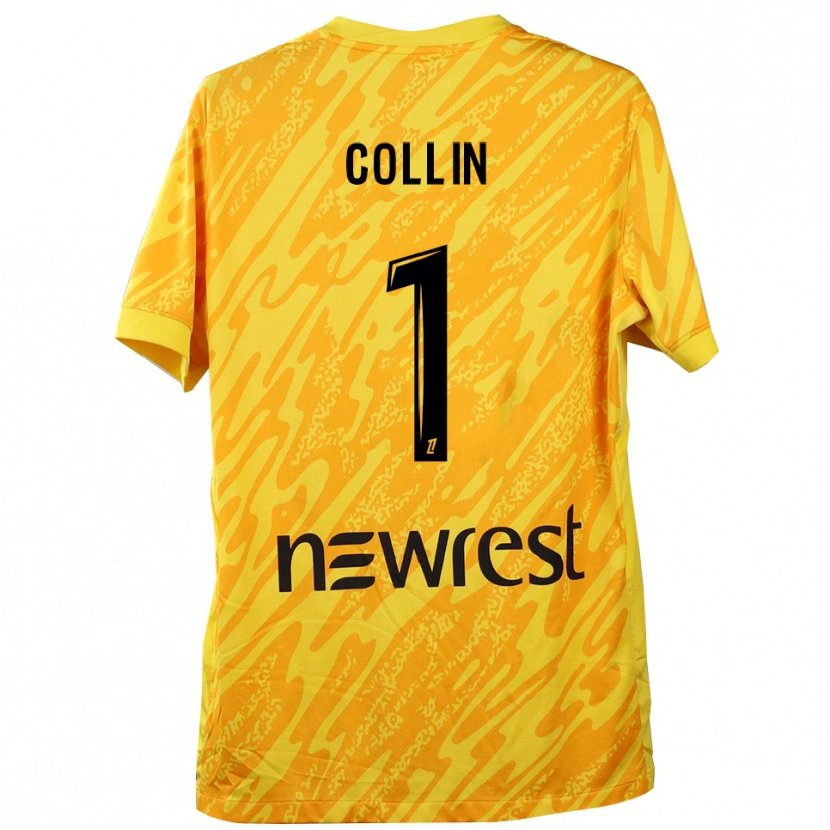Danxen Women Théo Collin #1 Yellow Black Goalkeeper Jersey 2025/26 T-Shirt