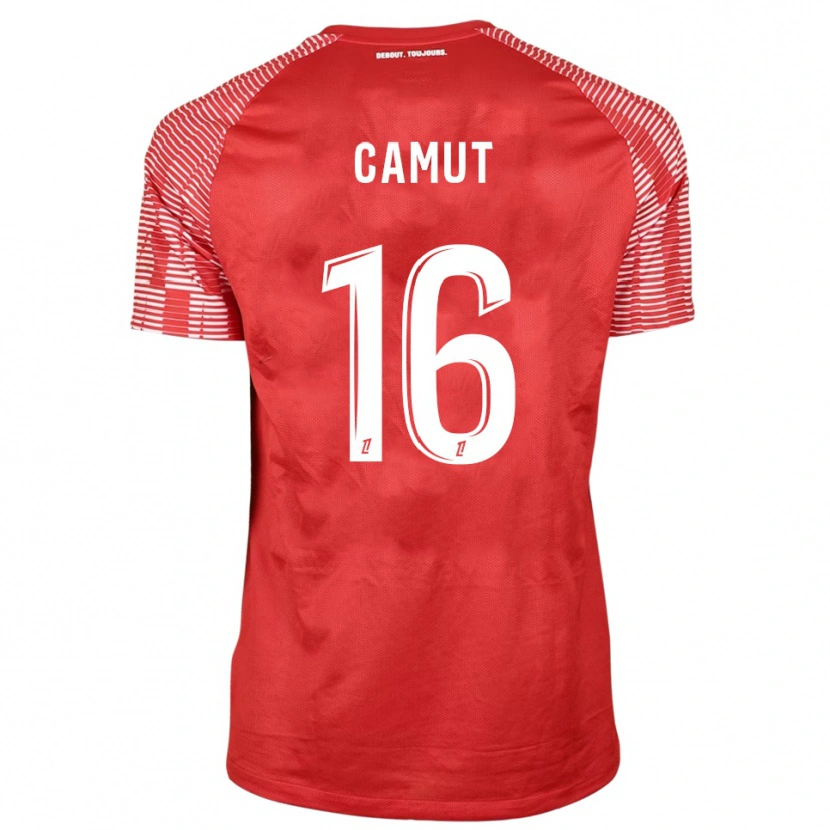 Danxen Women Maël Camut #16 Red White Goalkeeper Jersey 2025/26 T-Shirt