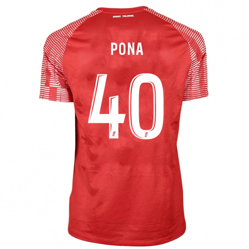 Danxen Women Oumar Pona #40 Red White Goalkeeper Jersey 2025/26 T-Shirt