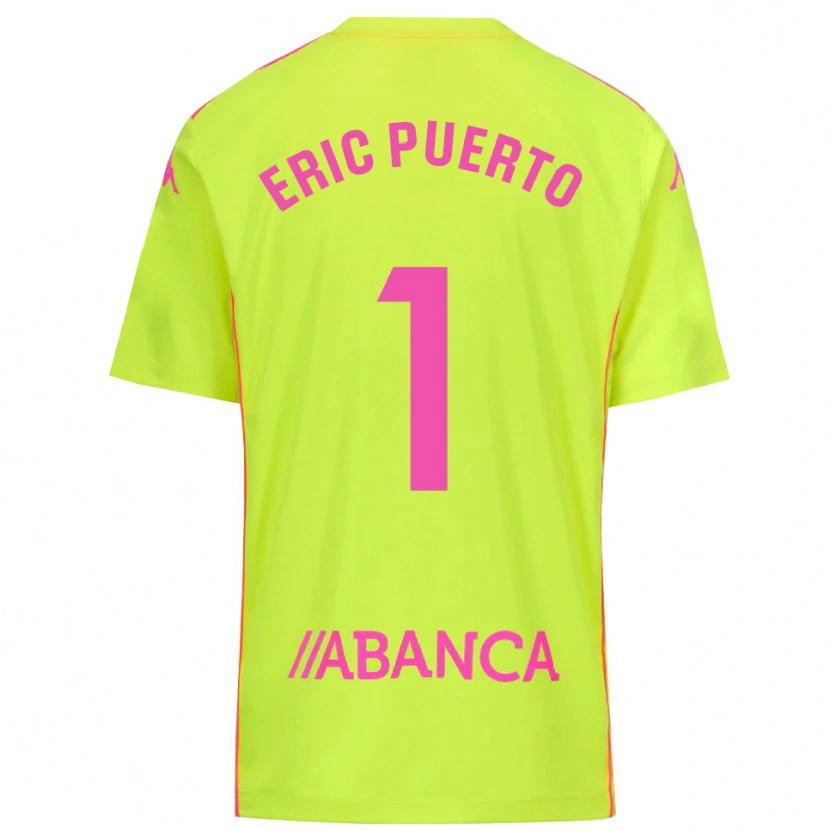Danxen Women Eric Puerto #1 Yellow Green Goalkeeper Jersey 2025/26 T-Shirt