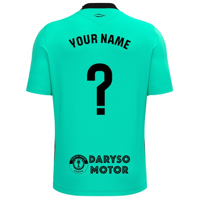 Danxen Women AD Ceuta Turquoise Black Goalkeeper Jersey 2025/26 T-Shirt
