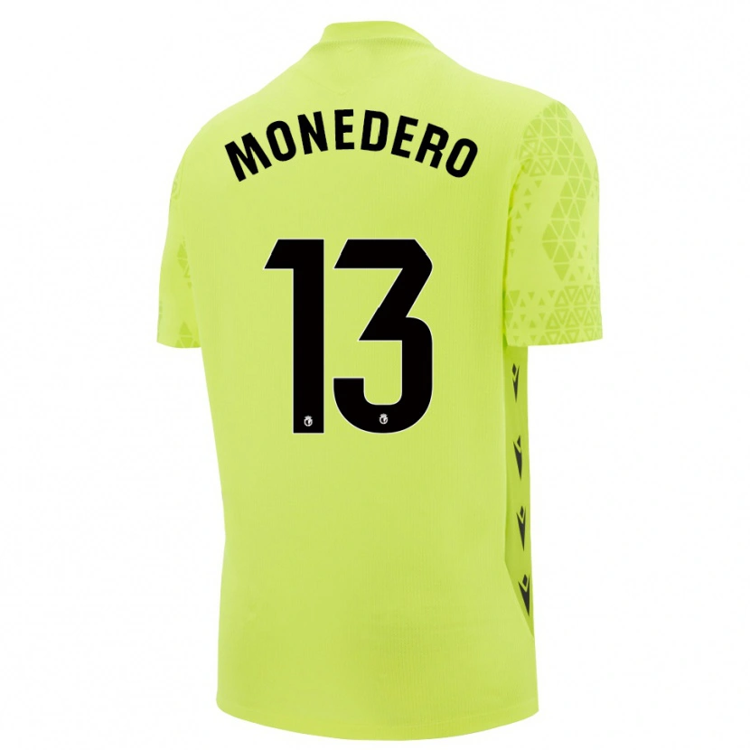 Danxen Women Marc Monedero #13 Yellow Green Black Goalkeeper Jersey 2025/26 T-Shirt