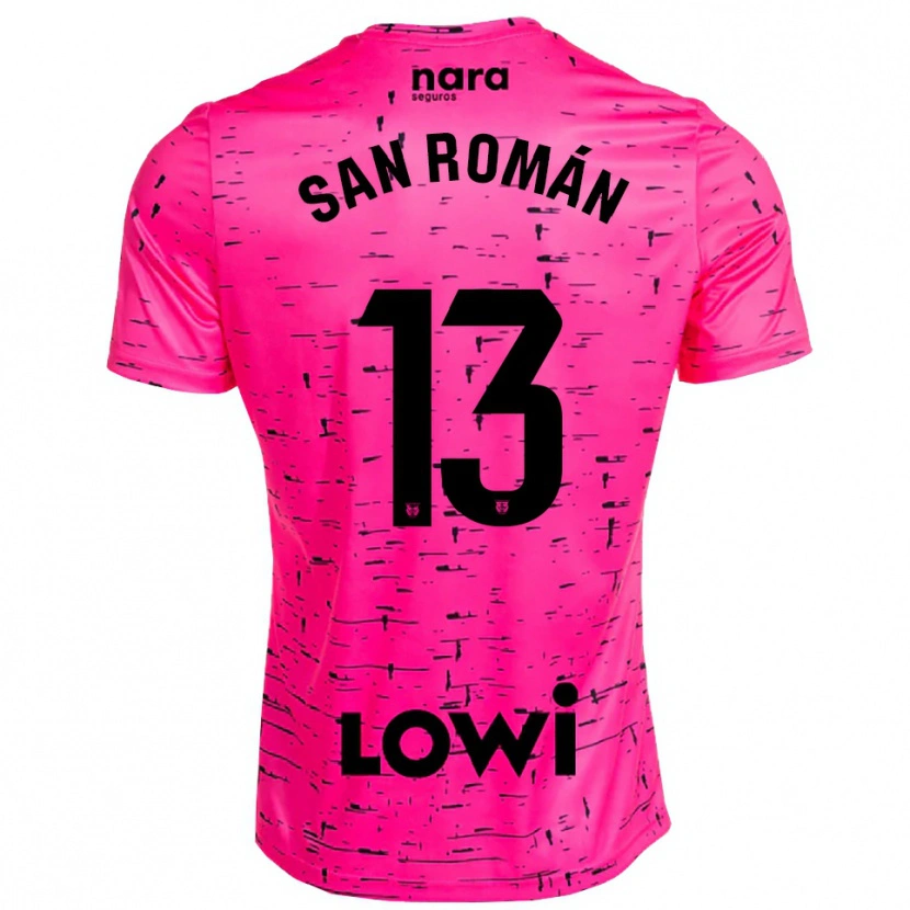 Danxen Women Miguel San Román #13 Deep Pink Black Goalkeeper Jersey 2025/26 T-Shirt