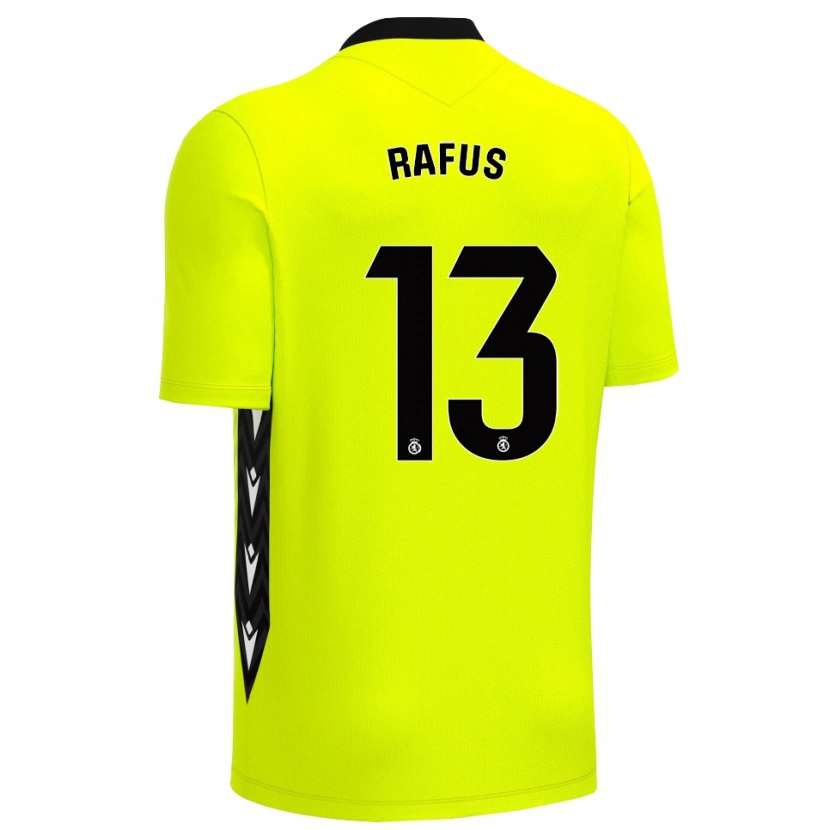 Danxen Women Arnau Rafús #13 Yellow Green Black Goalkeeper Jersey 2025/26 T-Shirt