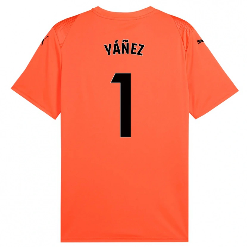 Danxen Women Rubén Yáñez #1 Orange Black Red Goalkeeper Jersey 2025/26 T-Shirt