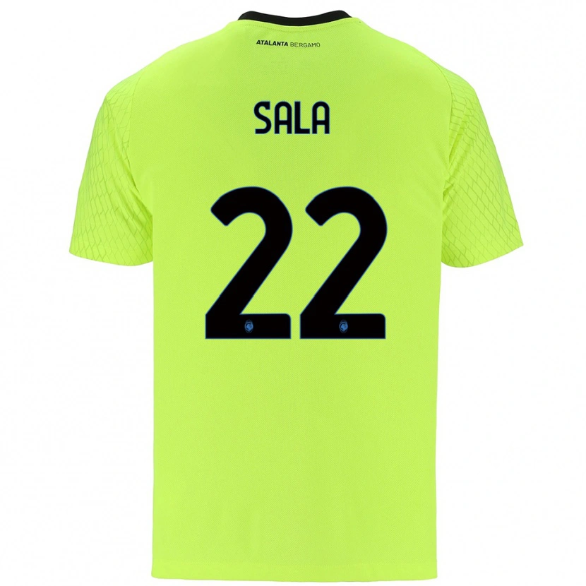 Danxen Women Lorenzo Sala #22 Yellow Green Red Goalkeeper Jersey 2025/26 T-Shirt