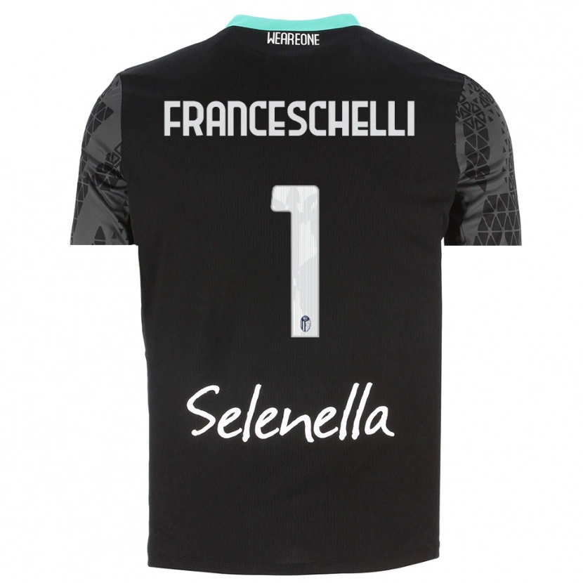 Danxen Women Matteo Franceschelli #1 Gray Black White Goalkeeper Jersey 2025/26 T-Shirt