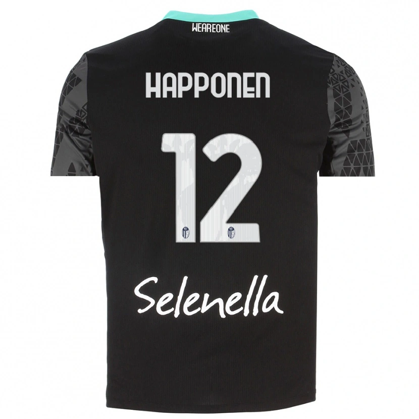 Danxen Women Ukko Happonen #12 Gray Black White Goalkeeper Jersey 2025/26 T-Shirt