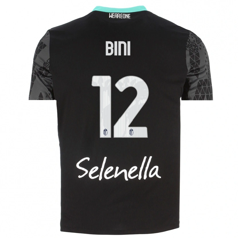 Danxen Women Cesare Bini #12 Gray Black White Goalkeeper Jersey 2025/26 T-Shirt