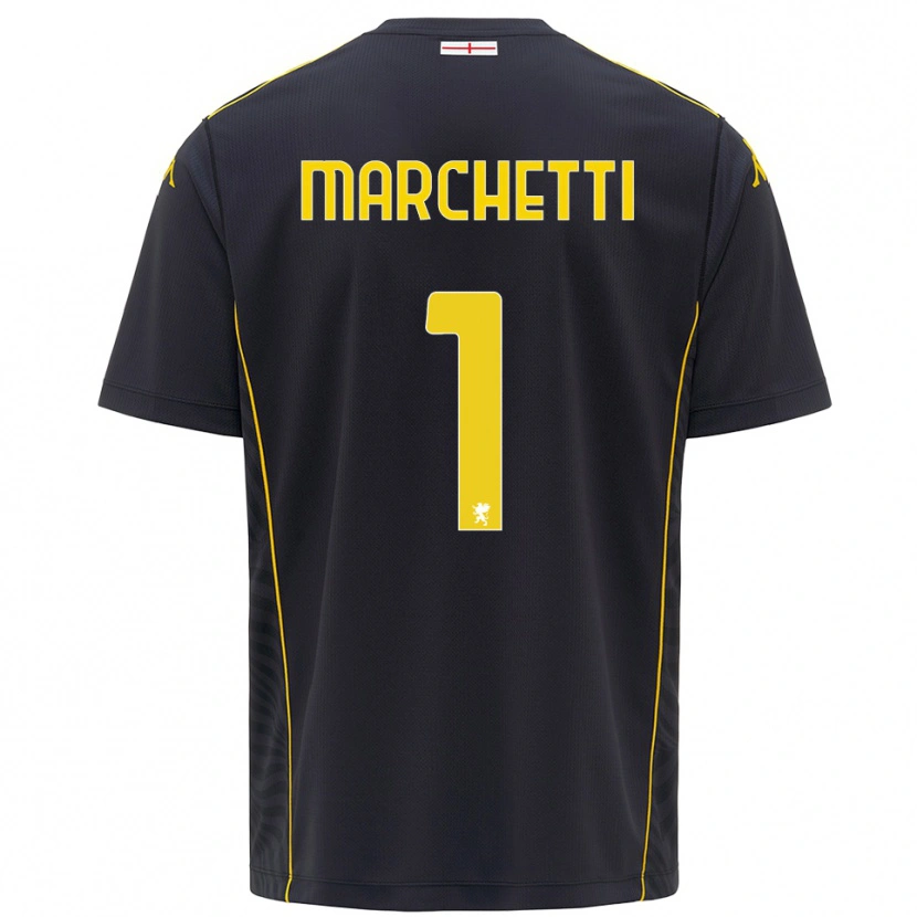 Danxen Women Lisa Marchetti #1 Black Yellow Goalkeeper Jersey 2025/26 T-Shirt