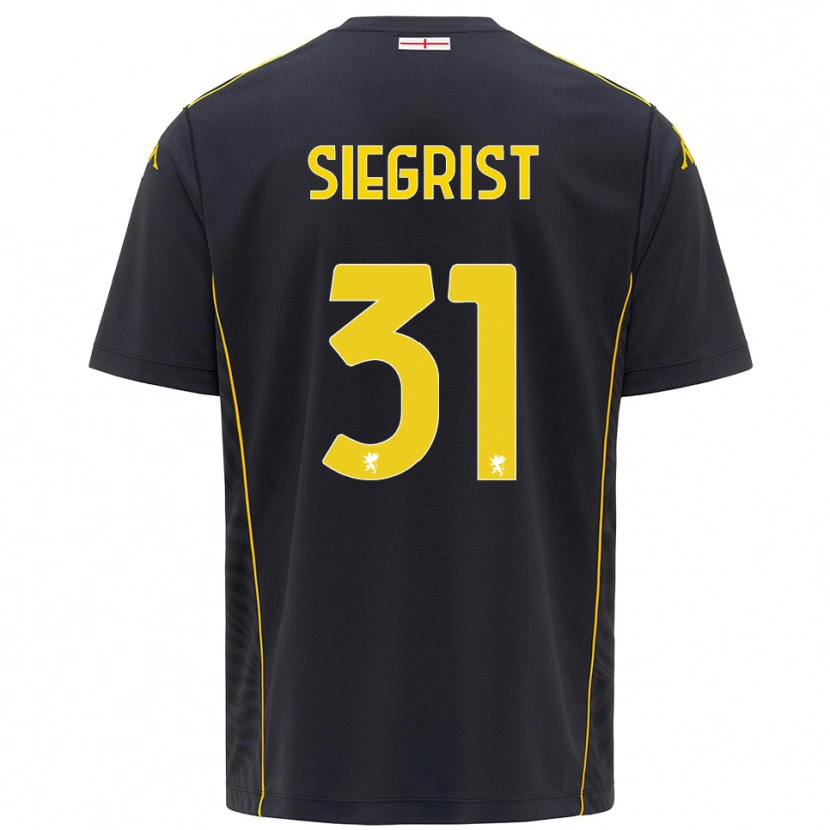 Danxen Women Benjamin Siegrist #31 Black Yellow Goalkeeper Jersey 2025/26 T-Shirt