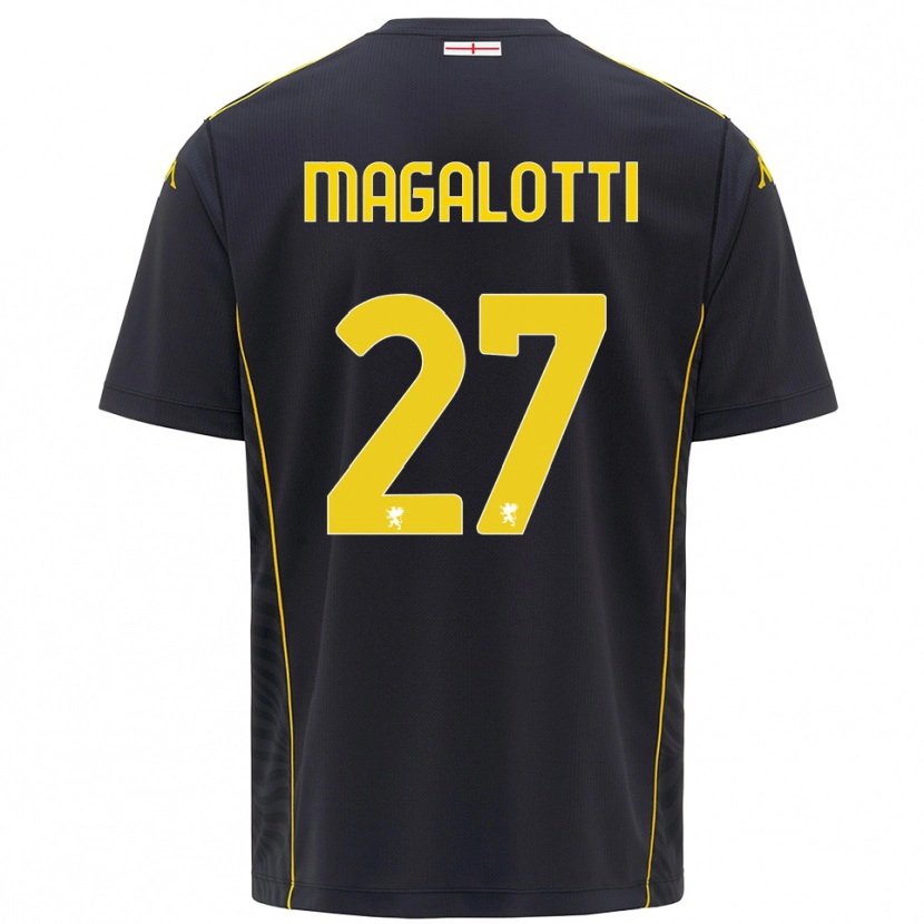 Danxen Women Gabriele Magalotti #27 Black Yellow Goalkeeper Jersey 2025/26 T-Shirt