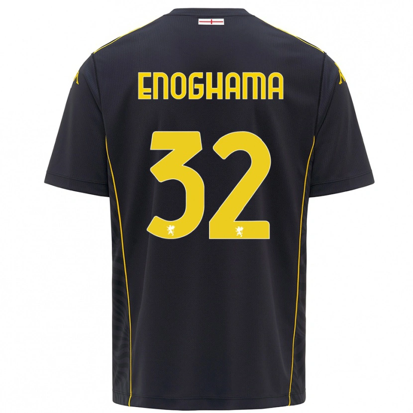 Danxen Women Isaac Enoghama #32 Black Yellow Goalkeeper Jersey 2025/26 T-Shirt