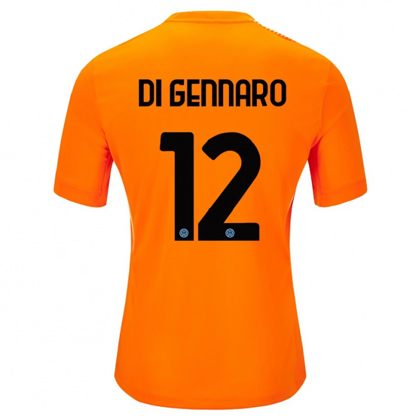 Danxen Women Raffaele Di Gennaro #12 Light Orange Black Goalkeeper Jersey 2025/26 T-Shirt