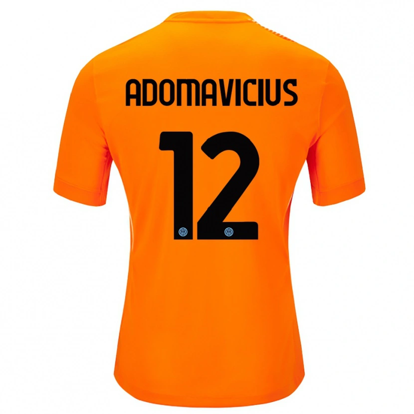 Danxen Women Henrikas Adomavicius #12 Light Orange Black Goalkeeper Jersey 2025/26 T-Shirt