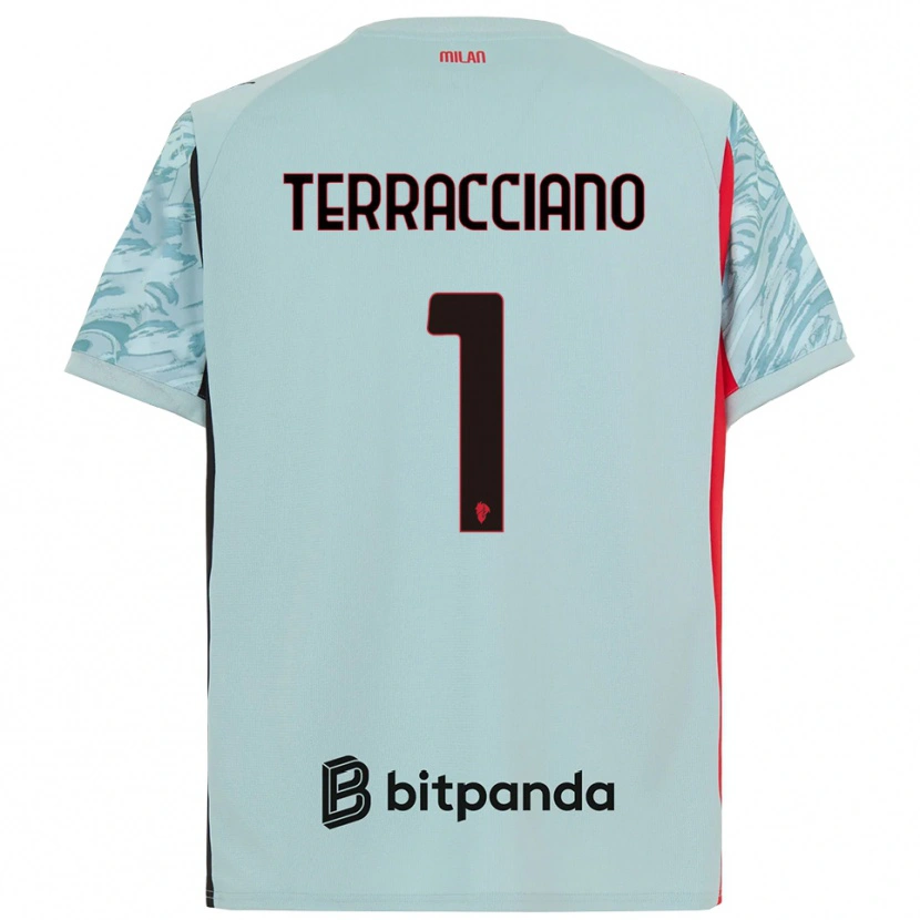 Danxen Women Pietro Terracciano #1 Light Blue Red Goalkeeper Jersey 2025/26 T-Shirt