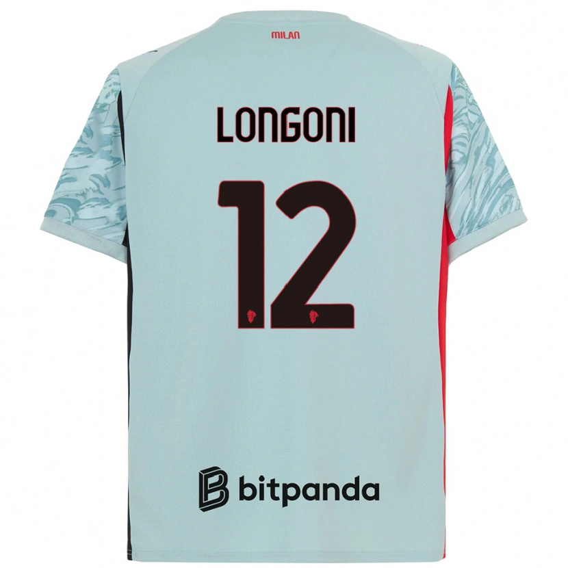 Danxen Women Alessandro Longoni #12 Light Blue Red Goalkeeper Jersey 2025/26 T-Shirt