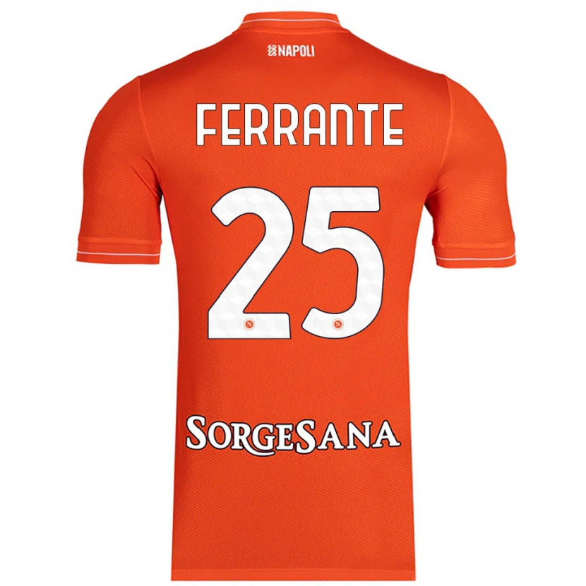 Danxen Women Mathias Ferrante #25 Orange Red White Goalkeeper Jersey 2025/26 T-Shirt