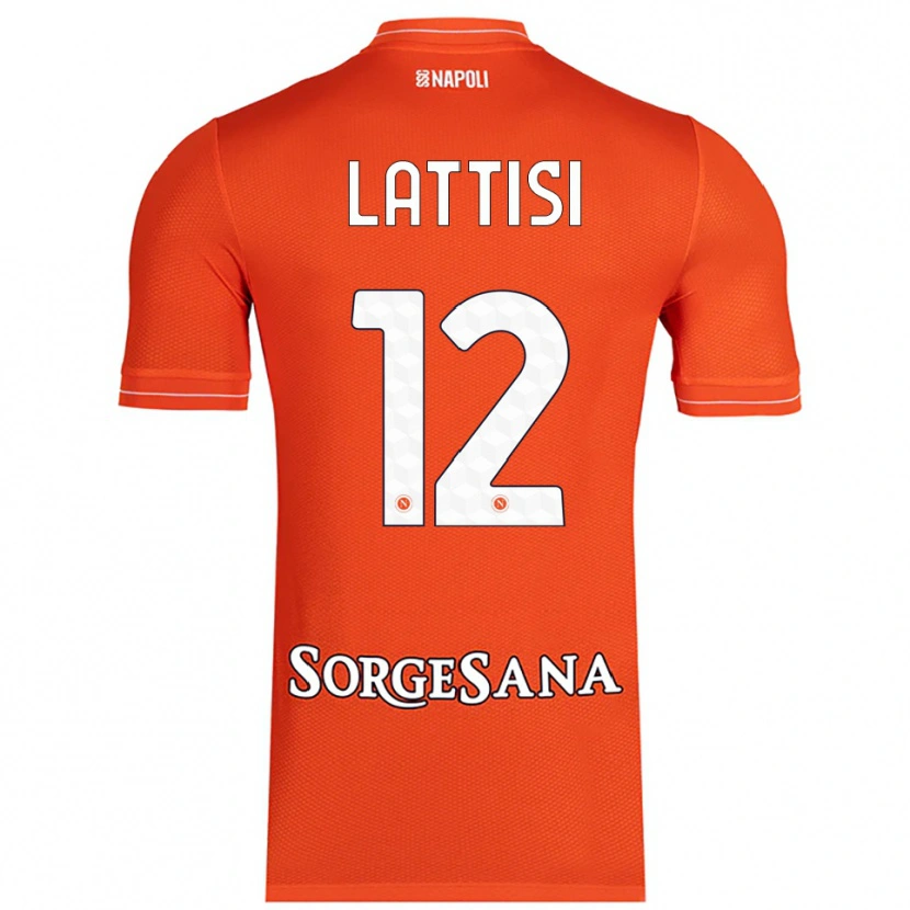 Danxen Women Francesco Lattisi #12 Orange Red White Goalkeeper Jersey 2025/26 T-Shirt
