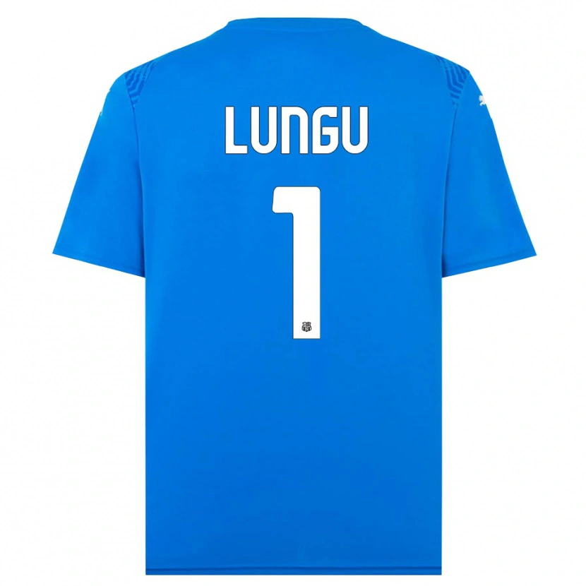 Danxen Women Luca Lungu #1 Blue White Goalkeeper Jersey 2025/26 T-Shirt