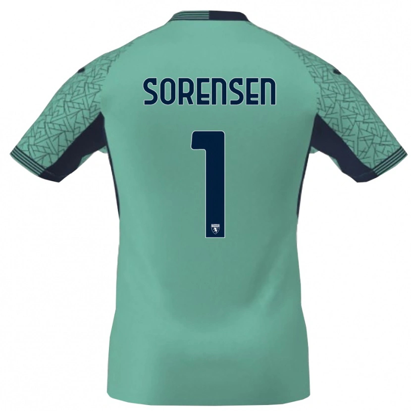 Danxen Women Ben Sørensen #1 Blue Lagoon Goalkeeper Jersey 2025/26 T-Shirt