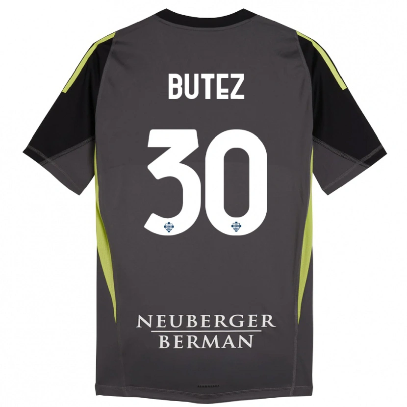 Danxen Women Jean Butez #30 Black Light Green Goalkeeper Jersey 2025/26 T-Shirt