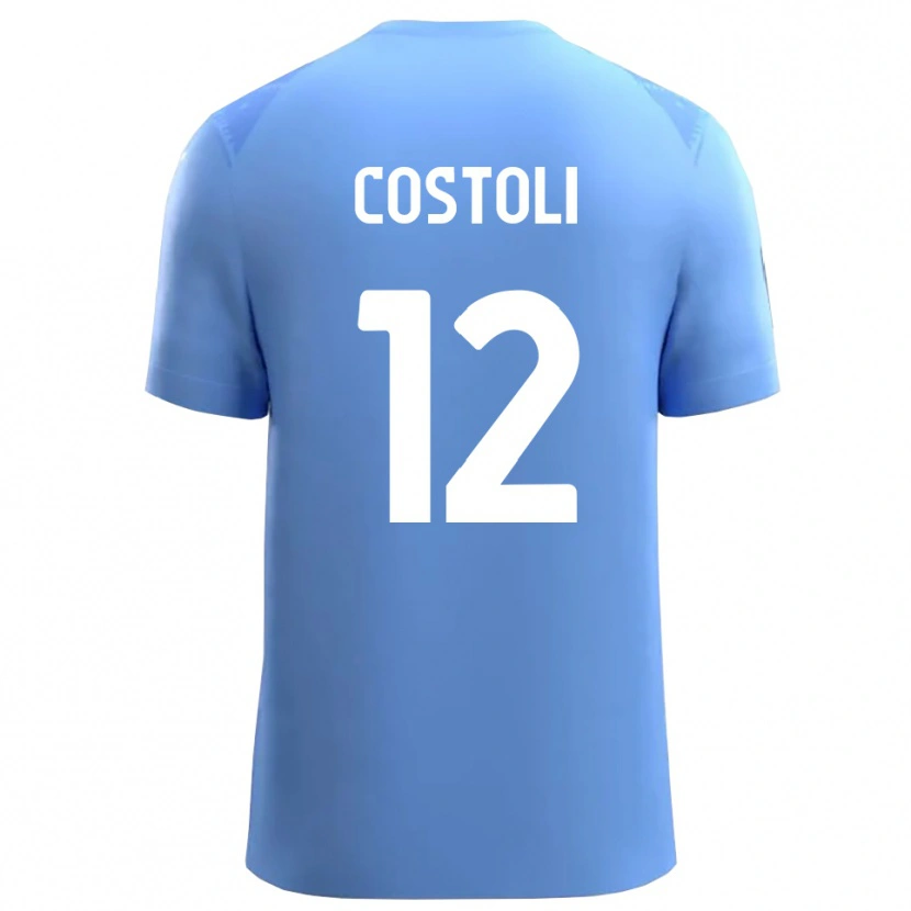 Danxen Women Luca Costoli #12 Sky Blue White Goalkeeper Jersey 2025/26 T-Shirt