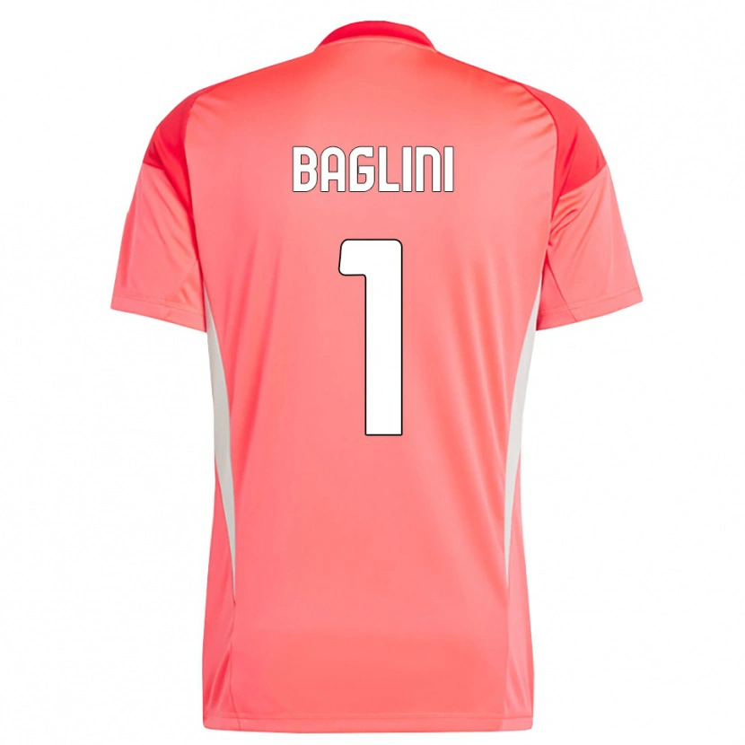 Danxen Women Giacomo Baglini #1 Red White Goalkeeper Jersey 2025/26 T-Shirt
