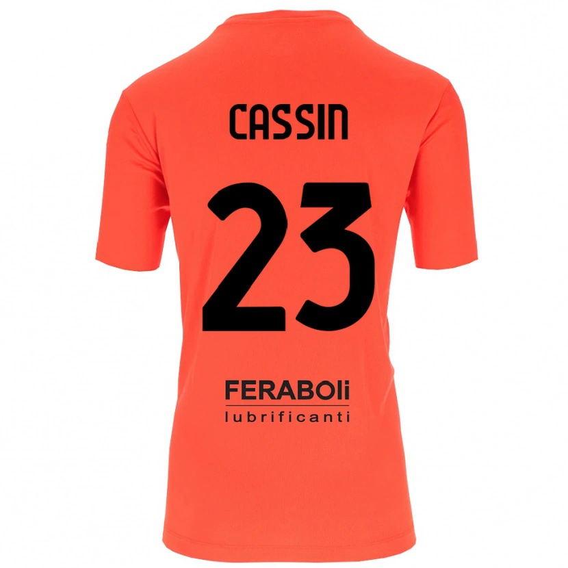Danxen Women Marco Cassin #23 Orange Red Black Goalkeeper Jersey 2025/26 T-Shirt