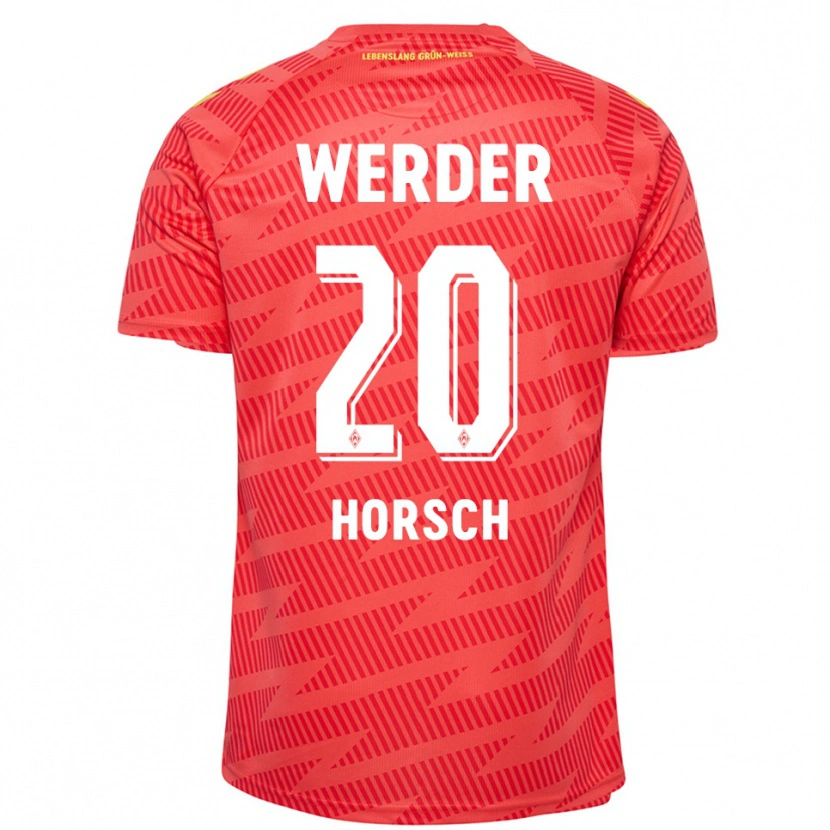 Danxen Women Jonas Horsch #20 Red Yellow Goalkeeper Jersey 2025/26 T-Shirt