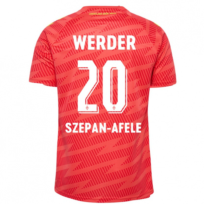 Danxen Women Gianni Szepan-Afele #20 Red Yellow Goalkeeper Jersey 2025/26 T-Shirt