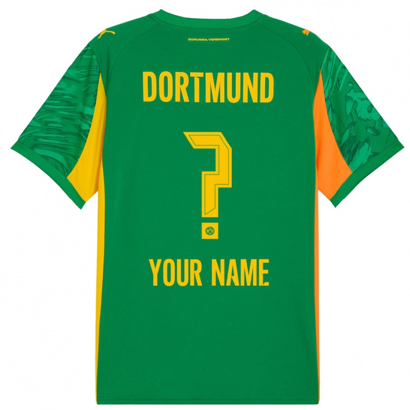 Danxen Women Borussia Dortmund Green Orange Goalkeeper Jersey 2025/26 T-Shirt