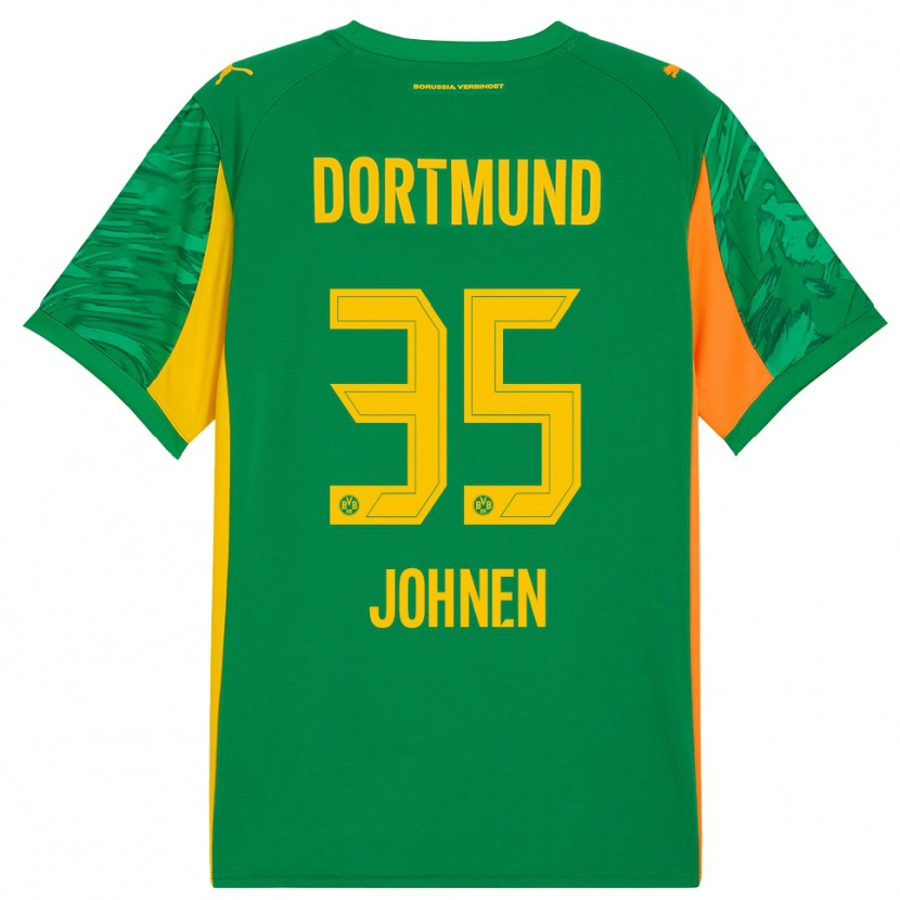 Danxen Women Marcel Johnen #35 Green Orange Goalkeeper Jersey 2025/26 T-Shirt