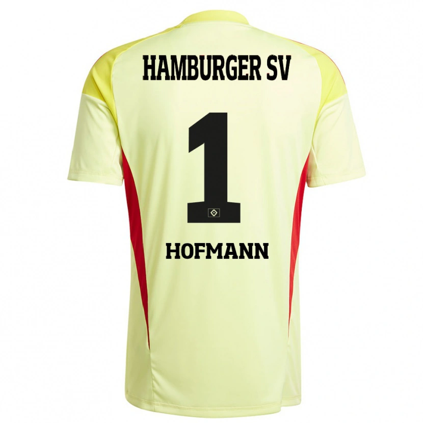 Danxen Women Tobias Hofmann #1 Yellow Black Red Goalkeeper Jersey 2025/26 T-Shirt