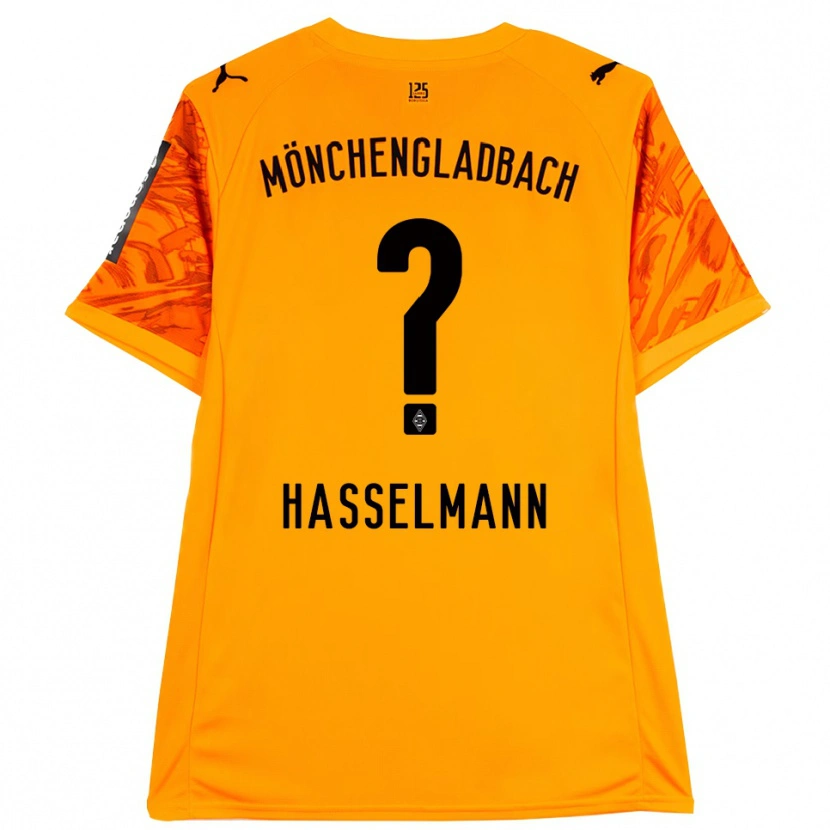 Danxen Women Nina Hasselmann #0 Orange Yellow Black Goalkeeper Jersey 2025/26 T-Shirt