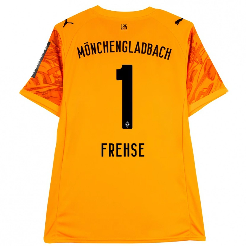 Danxen Women Jil Frehse #1 Orange Yellow Black Goalkeeper Jersey 2025/26 T-Shirt